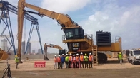 Q550 Steel Excavator Telescopic Boom For Digging Sea Soil 32 Meter Length