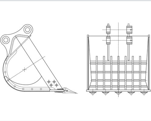 Ведро утеса скелета экскаватора ОЭМ 1Кбм для КАТ320 ЗС200 ДС200 СИ205К