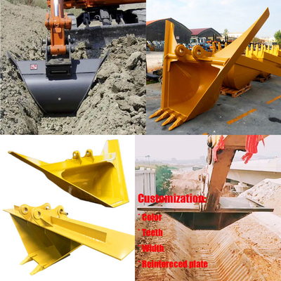 Ведро рва экскаватора v KOMATSU, ведро Antiwear трапецоидальное v Q355B окапывая