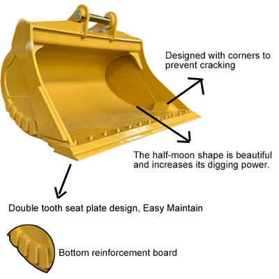 Более длительный срок службы Кошка Комацу Хитачи экскаватор Грязевое ведро