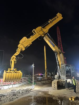 Настраиваемый экскаватор XE370 Трёхступенчатый телескопический рукав BS900 Материал легче, эффективнее при перевозке ведра или хватать 37T