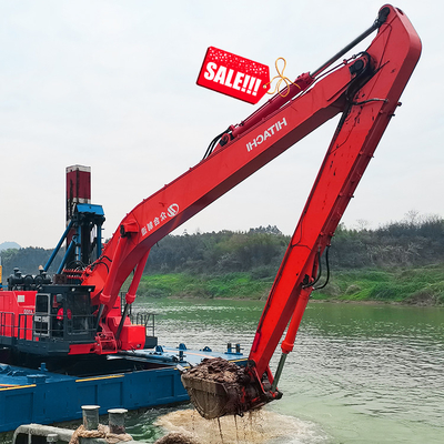 Длинная ручка заграждения экскаватора KOMATSU достигаемости двухзвенньевая с ведром