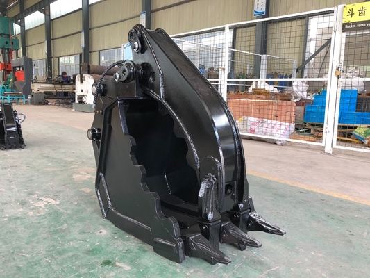 Большой палец руки экскаватора Q345B гидравлический, ведро Graptor для CAT320