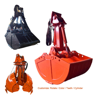 Сверхмощное ведро Clam экскаватора, грейферный ковш раковины для Cat320 Pc200