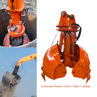 Сверхмощное ведро Clam экскаватора гидравлическое для Cat320 ZX200