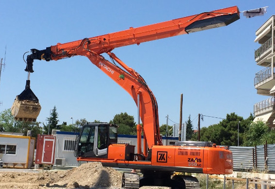 Длинный бум экскаватор Clamshell телескопическая рука 4600 мм для Hitachi CAT Volvo